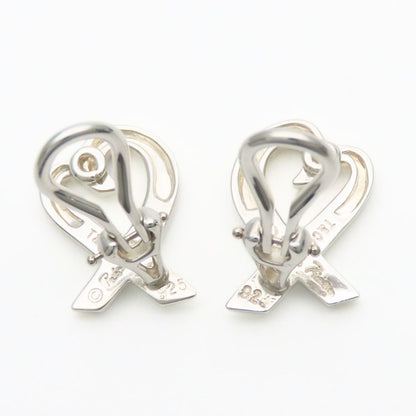 Tiffany & Co Earrings Loving Heart 925 Sterling Silver Paloma Picasso — view 3