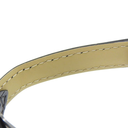Cartier Mistakepasha Stainless Steel Leather Kuo Analog Display Pink Dial Watch — view 8
