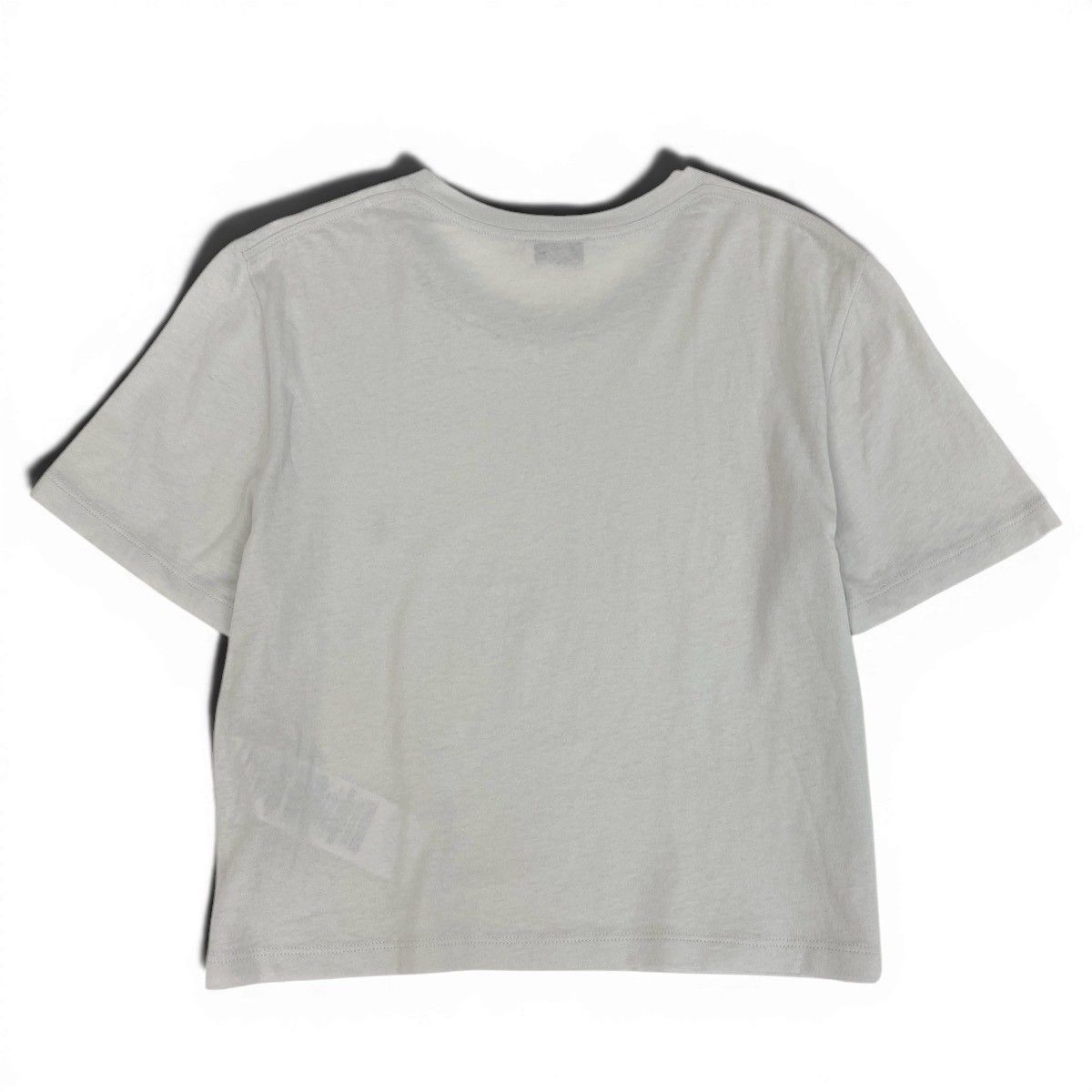 Saint Laurent Cropped Crop Neck Short Sleeve T-Shirt YSL Logo Embroidery L — view 2