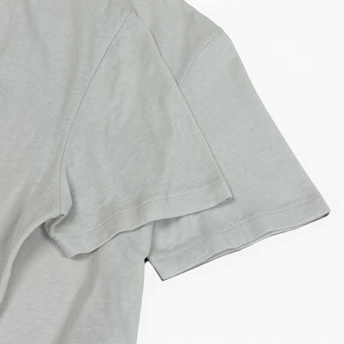 Saint Laurent Cropped Crop Neck Short Sleeve T-Shirt YSL Logo Embroidery L — view 6