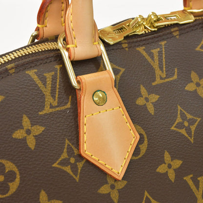Louis Vuitton Alma PM Handbag Monogram Canvas Vachetta Leather Brown Gold — view 5