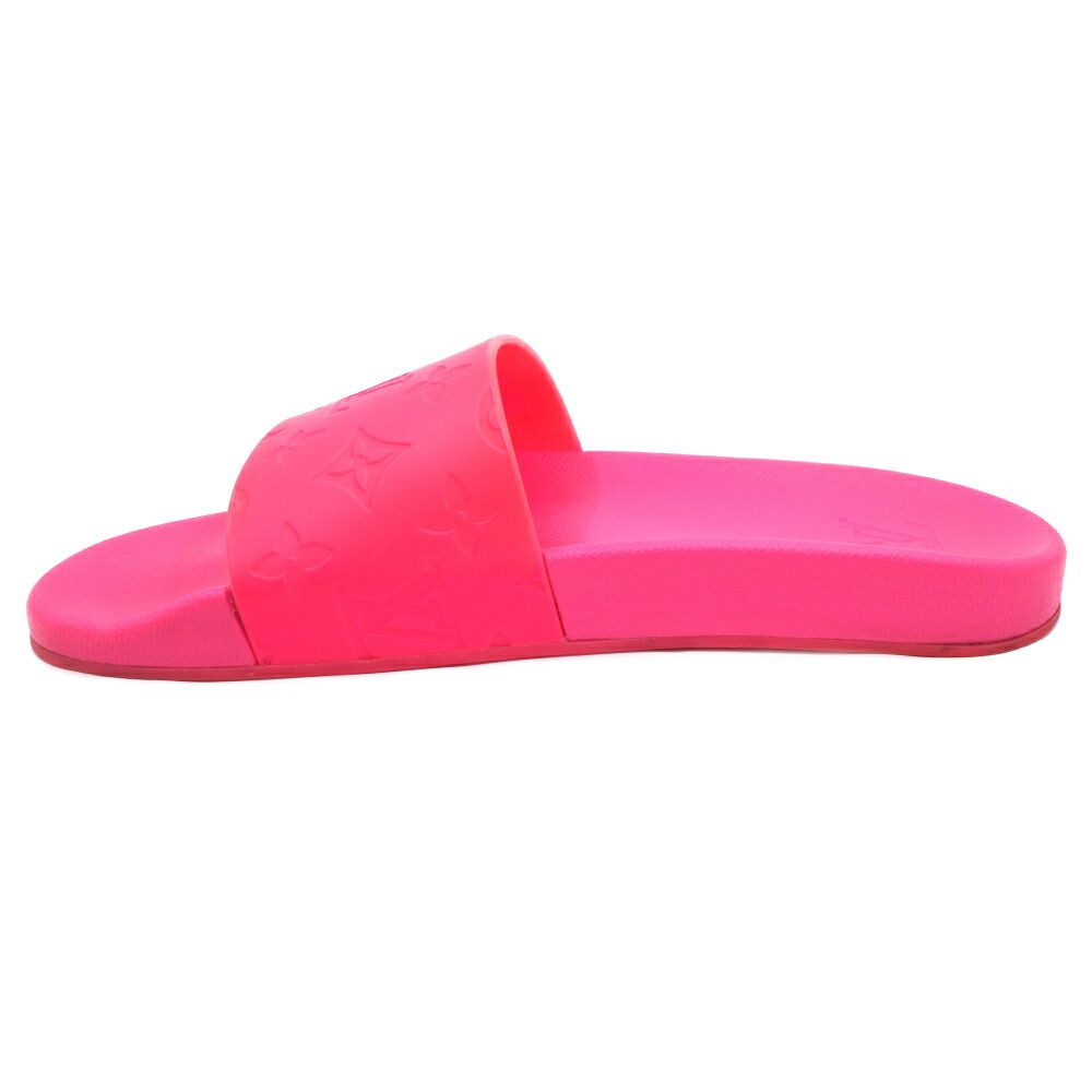 Louis Vuitton Waterfront Line Sandals Rubber Shocking Pink Shoes — view 3