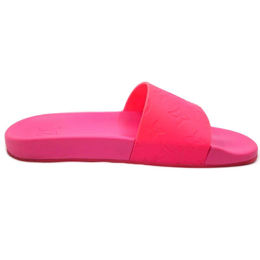 Louis Vuitton Waterfront Line Sandals Rubber Shocking Pink Shoes — view 4
