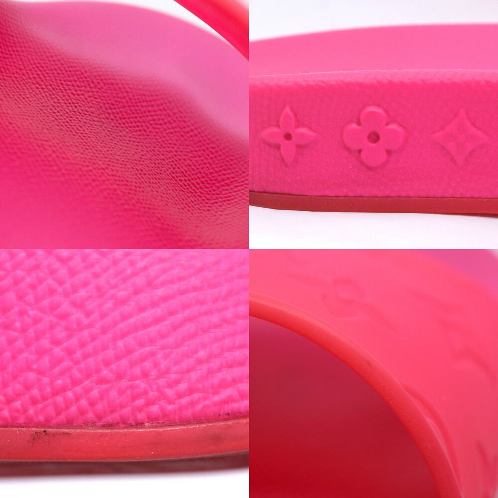 Louis Vuitton Waterfront Line Sandals Rubber Shocking Pink Shoes — view 9