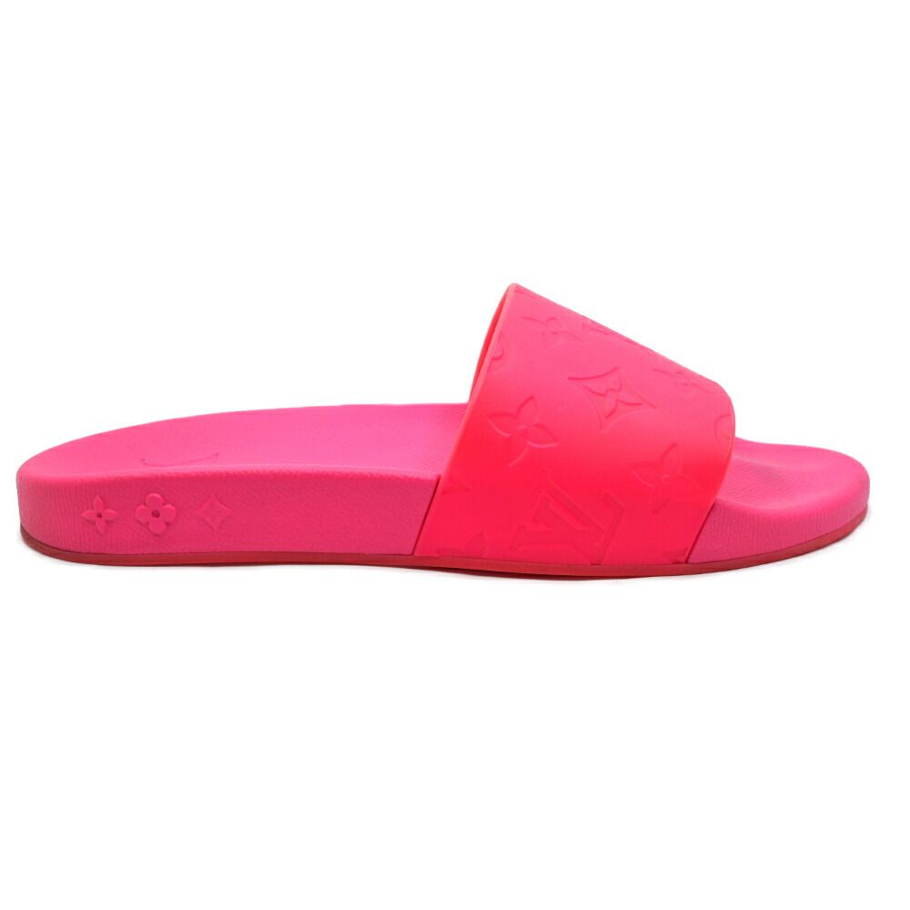 Louis Vuitton Waterfront Line Sandals Rubber Shocking Pink Shoes — view 2