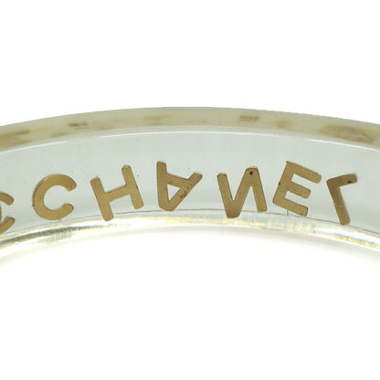 Chanel Logo Bangle Plastic Clear Gold Bracelet 20.5 cm — view 7