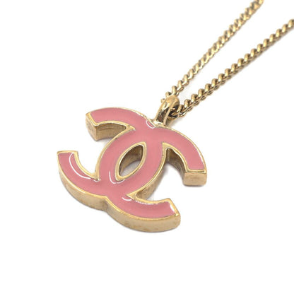 Chanel Necklace CC Logo Pink Gold 42 cm — view 2