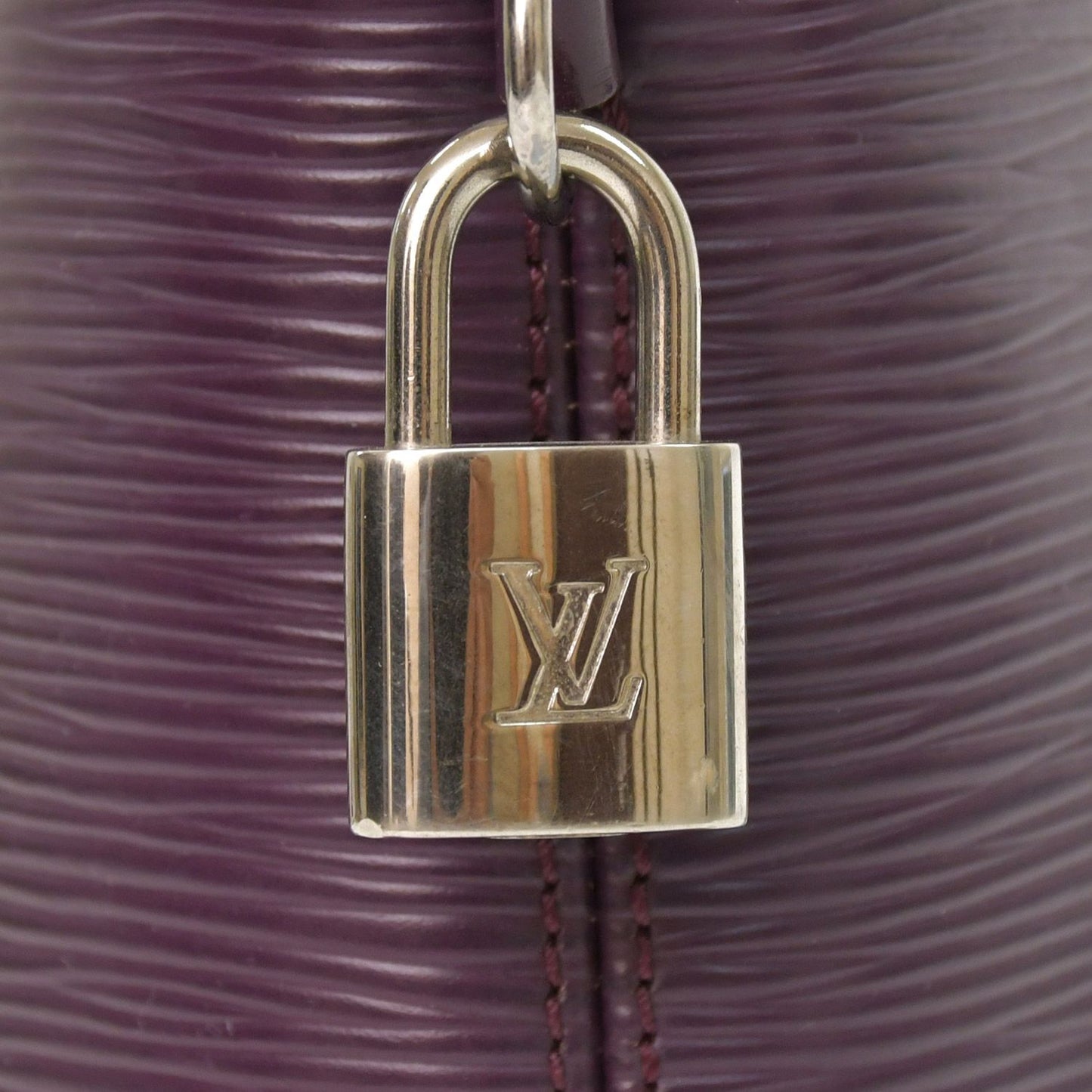Louis Vuitton Purple Cassis Epi Lockit Handbag — view 7