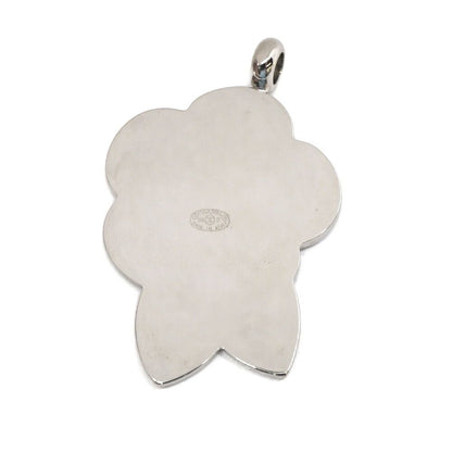 Chanel Camellia Pendant Metal Flower White Black — view 2