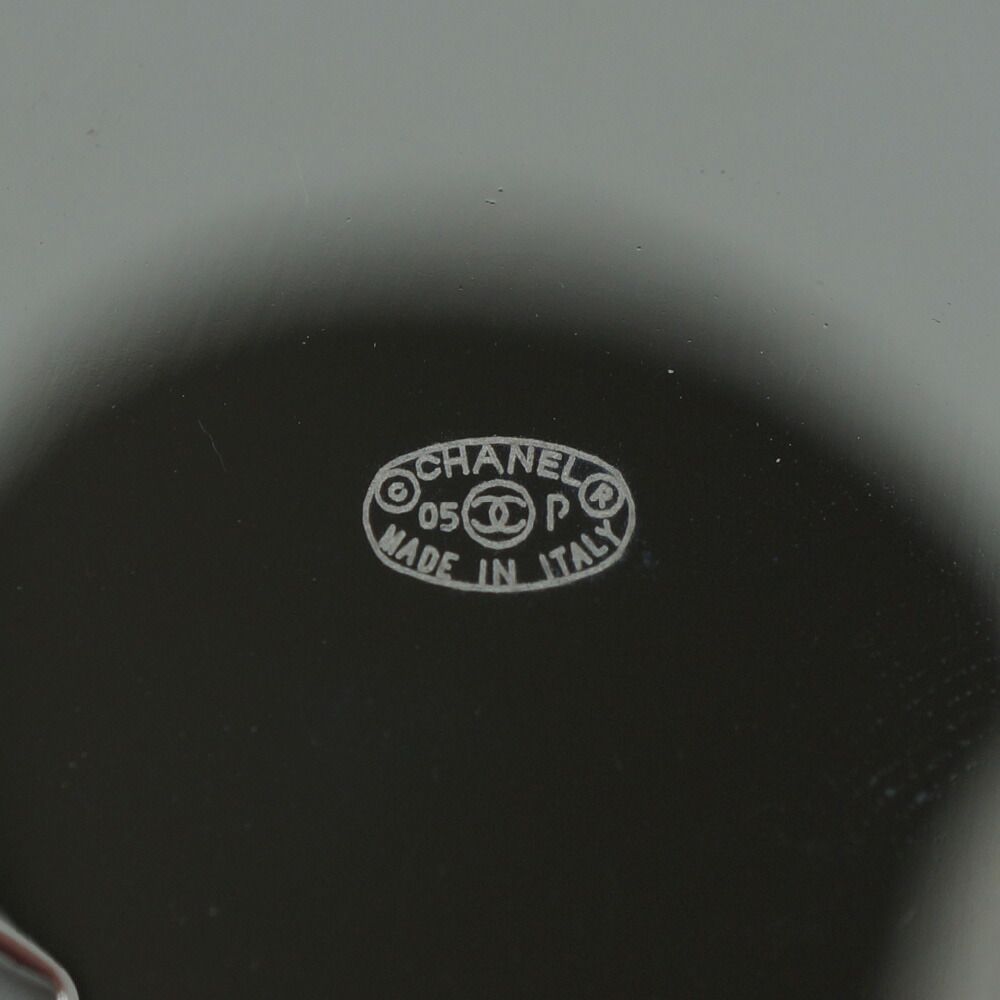 Chanel Camellia Pendant Metal Flower White Black — view 5