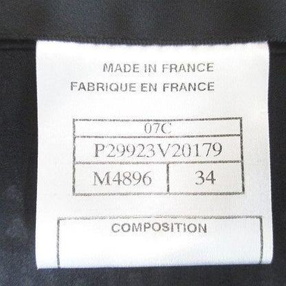 Chanel Tweed Jacket CC Mark CC Logo Silk 34 Purple Hook Hair Lining — view 8
