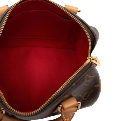 Louis Vuitton Monogram Speedy Bandouliere 20 Mini Boston Bag 2-Way Brown — view 4