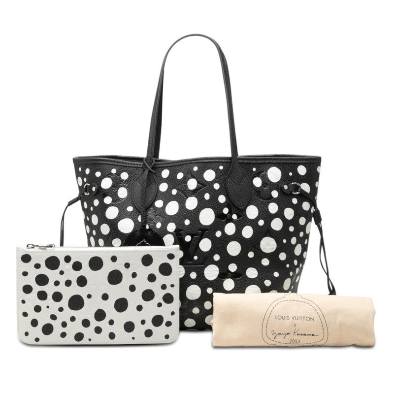 Louis Vuitton Yayoi Kusama Monogram Empreinte Infinity Dot Neverfull Tote — view 6