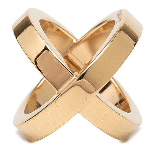 Hermes Cosmos Scarf Ring Gold Plated