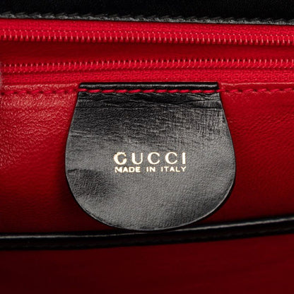 Gucci Bambu 2-Way Shoulder Bag 000 Black Calf — view 5