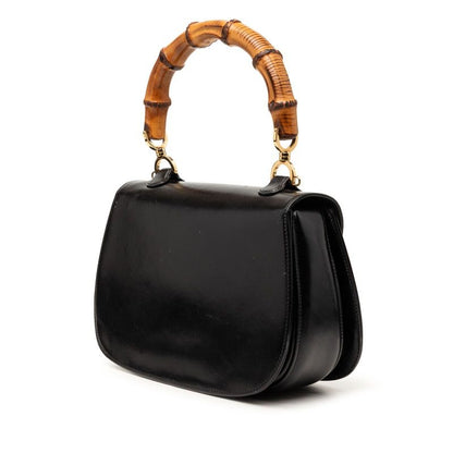 Gucci Bambu 2-Way Shoulder Bag 000 Black Calf — view 2