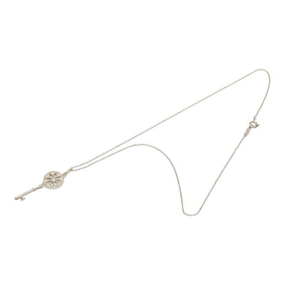 Tiffany & Co Daisy Key Diamond Necklace Silver — view 4