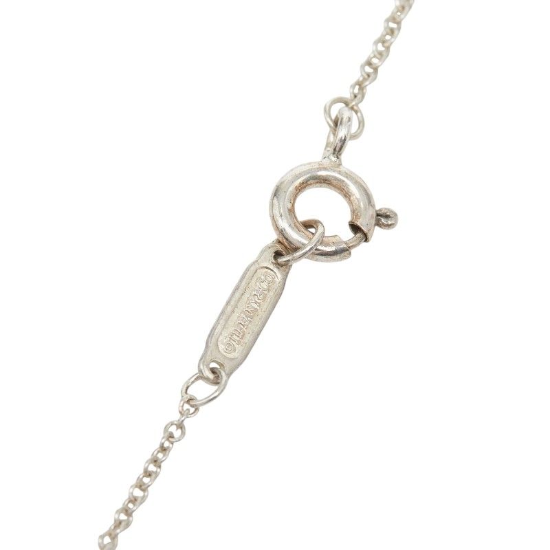 Tiffany & Co Daisy Key Diamond Necklace Silver — view 5