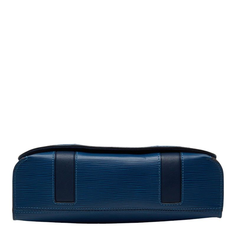 Louis Vuitton Epi Harrington Messenger PM Shoulder Bag Blue Azur Leather — view 3
