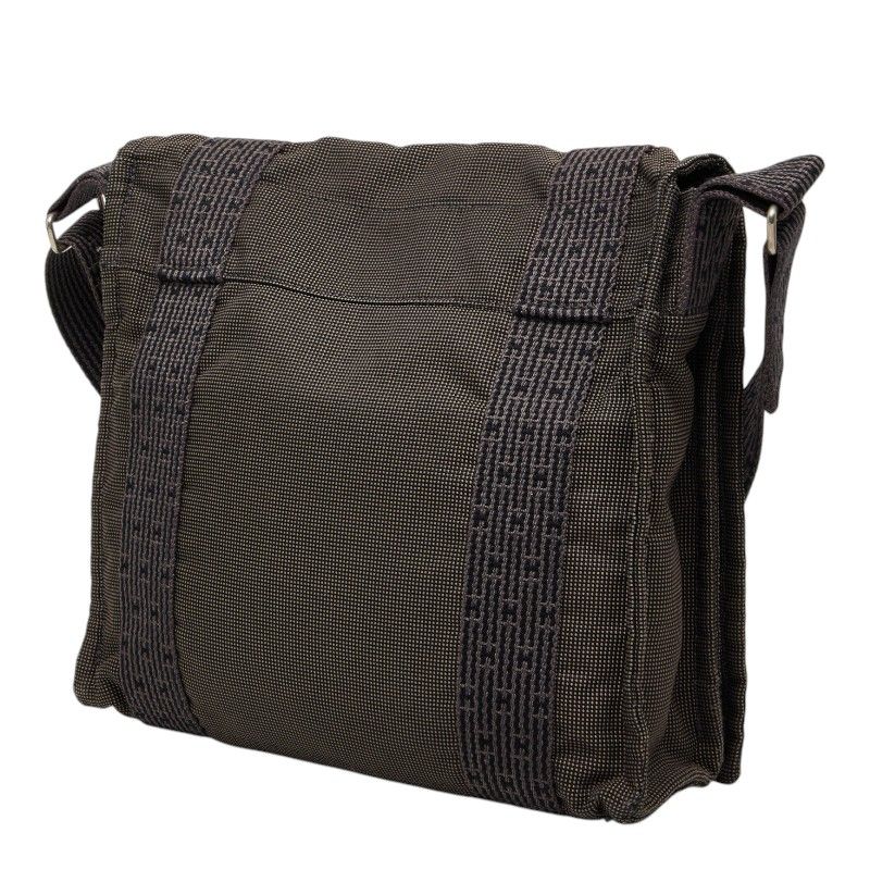 Hermes Her Line Besace PM Crossbody Shoulder Bag Gray Canvas — view 2