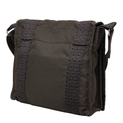 Hermes Her Line Besace PM Crossbody Shoulder Bag Gray Canvas — view 2