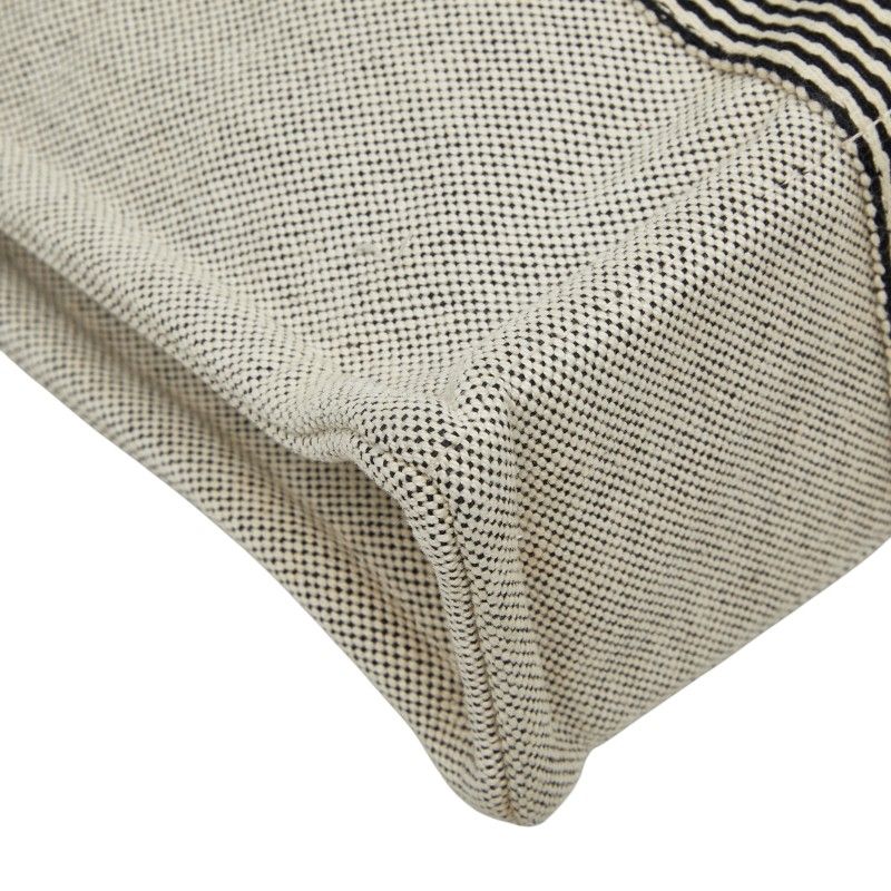 Hermes New Fourre Tout PM Handbag White Black Canvas — view 5