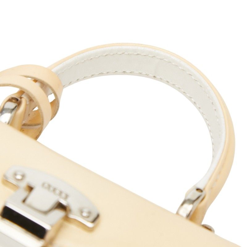 Gucci Vintage Ladylock Mini Crossbody Shoulder Bag 2-Way 002 Beige Leather — view 8