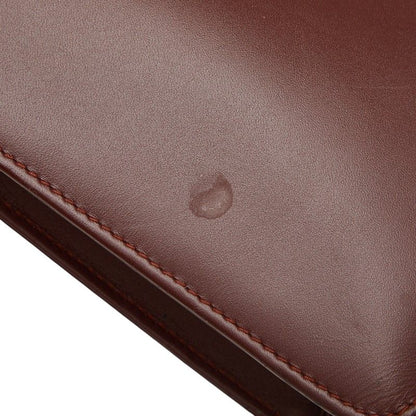 Cartier Must Line Business Briefcase Wine Red Bordeaux Leather 1 — view 6