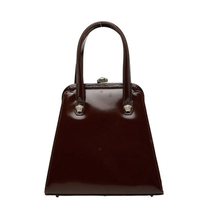 Versace Medusa Mini Handbag Wine Red Bordeaux Enamel