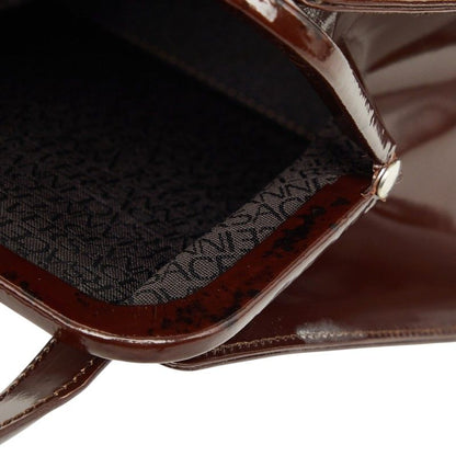 Versace Medusa Mini Handbag Wine Red Bordeaux Enamel — view 8