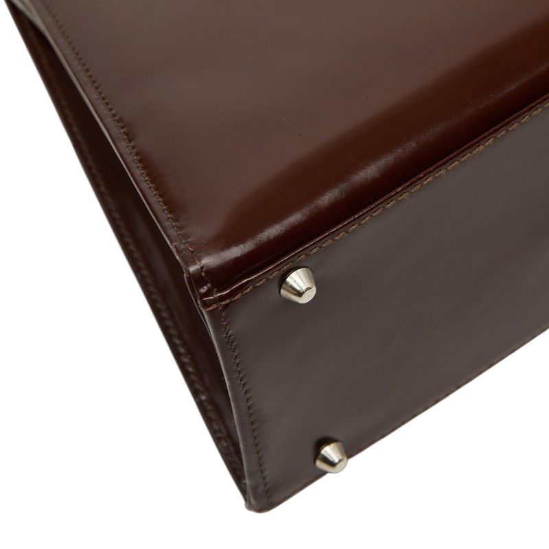 Versace Medusa Mini Handbag Wine Red Bordeaux Enamel — view 7