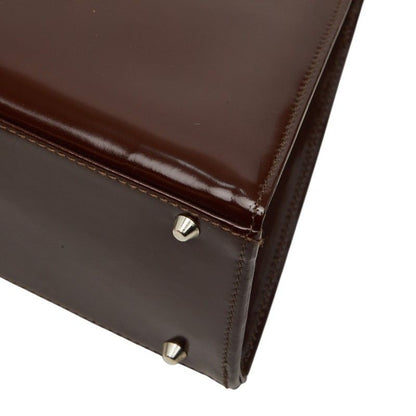 Versace Medusa Mini Handbag Wine Red Bordeaux Enamel — view 6