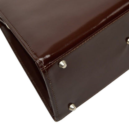 Versace Medusa Mini Handbag Wine Red Bordeaux Enamel — view 5