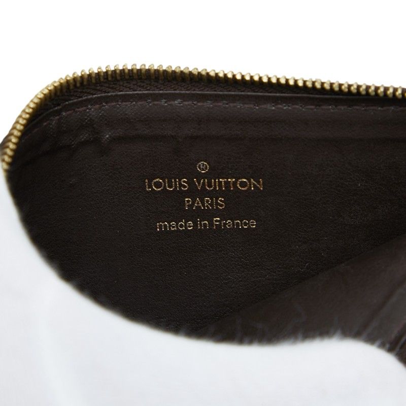 Louis Vuitton Monogram Coin Case Pouch Brown Orange — view 7