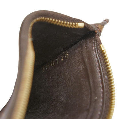 Louis Vuitton Monogram Coin Case Pouch Brown Orange — view 8