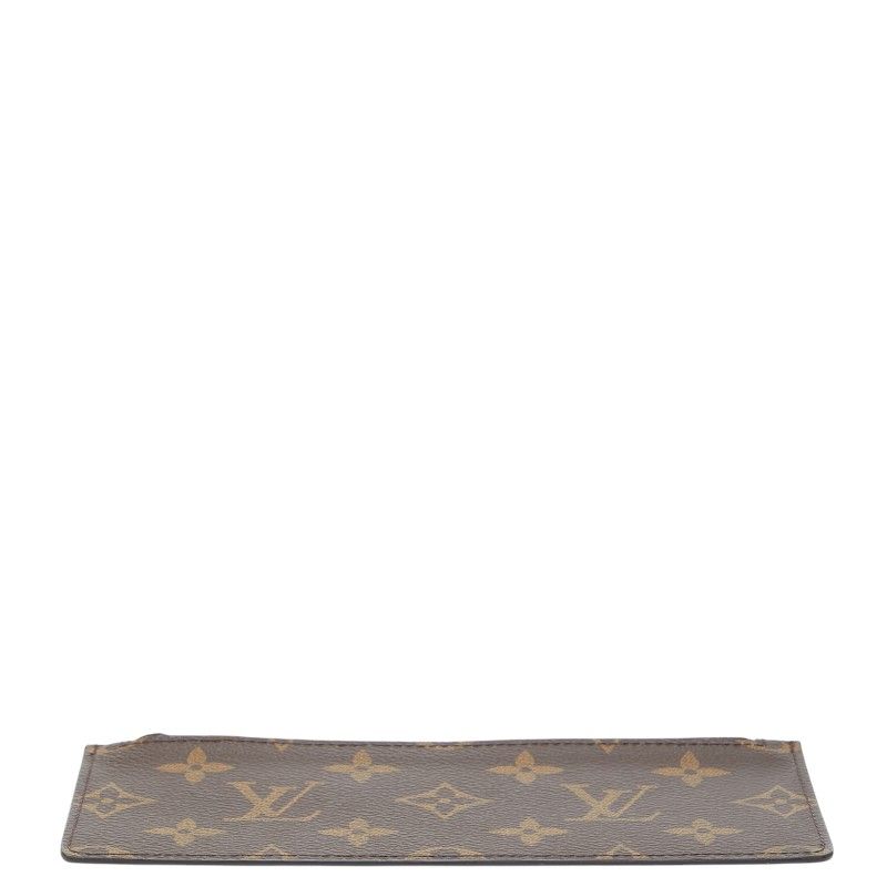 Louis Vuitton Monogram Coin Case Pouch Brown Orange — view 3