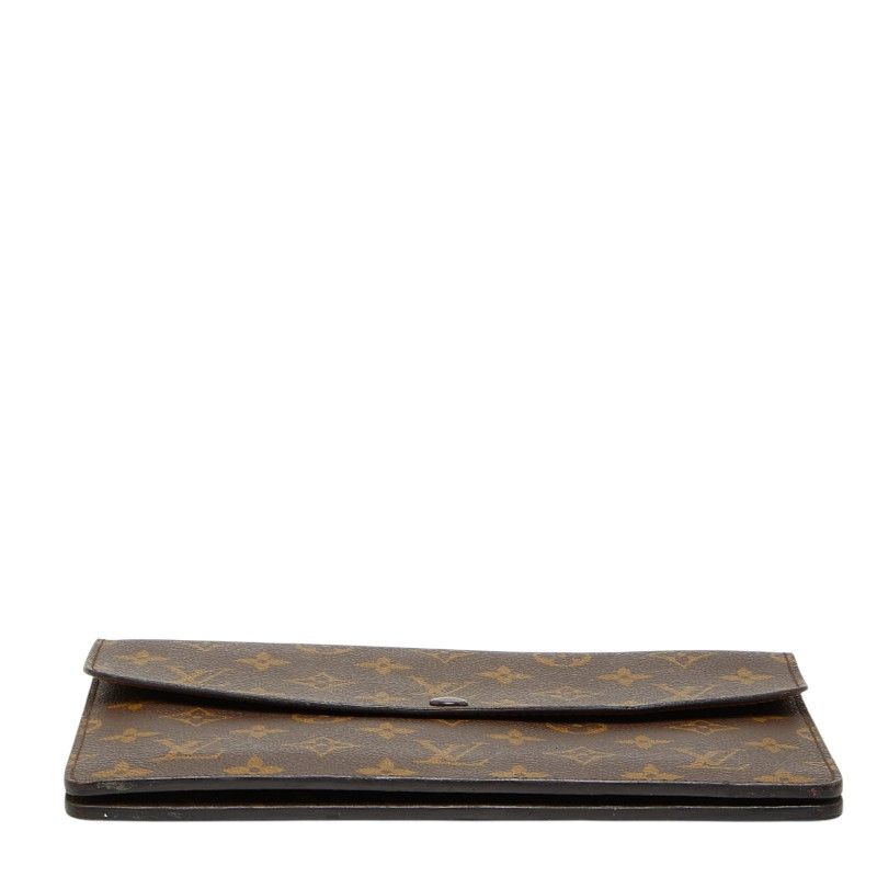 Louis Vuitton Monogram Double Mule Crossbody Shoulder Bag Brown — view 3