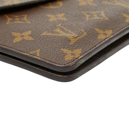 Louis Vuitton Monogram Double Mule Crossbody Shoulder Bag Brown — view 5