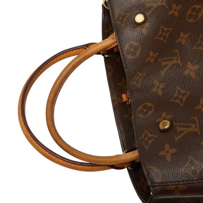 Louis Vuitton Monogram Montaigne 2-Way Shoulder Bag Brown Leather — view 9