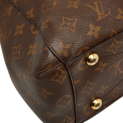 Louis Vuitton Monogram Montaigne 2-Way Shoulder Bag Brown Leather — view 6