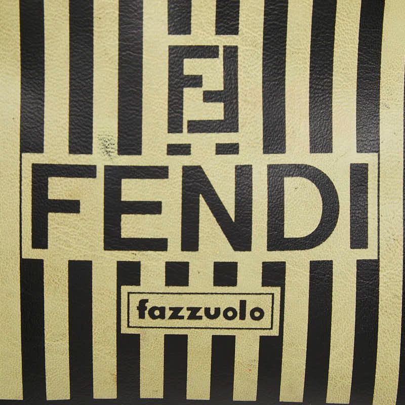 Fendi Fazzuolo Mini Handbag Black Yellow Leather — view 9