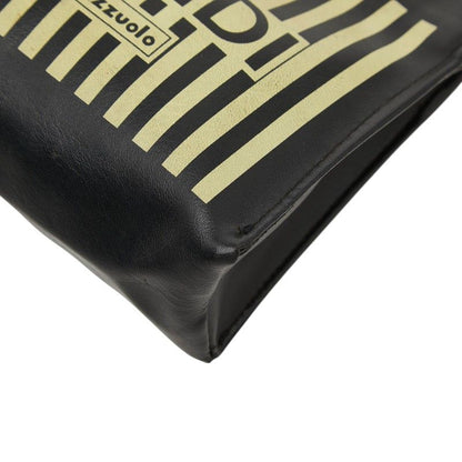 Fendi Fazzuolo Mini Handbag Black Yellow Leather — view 4
