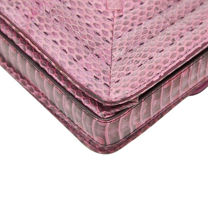 Bottega Veneta Intrecciato Rialto Chain Shoulder Bag Pink Leather — view 7