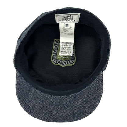 Hermes Hat 58 Navy — view 4