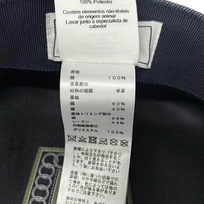 Hermes Hat 58 Navy — view 6