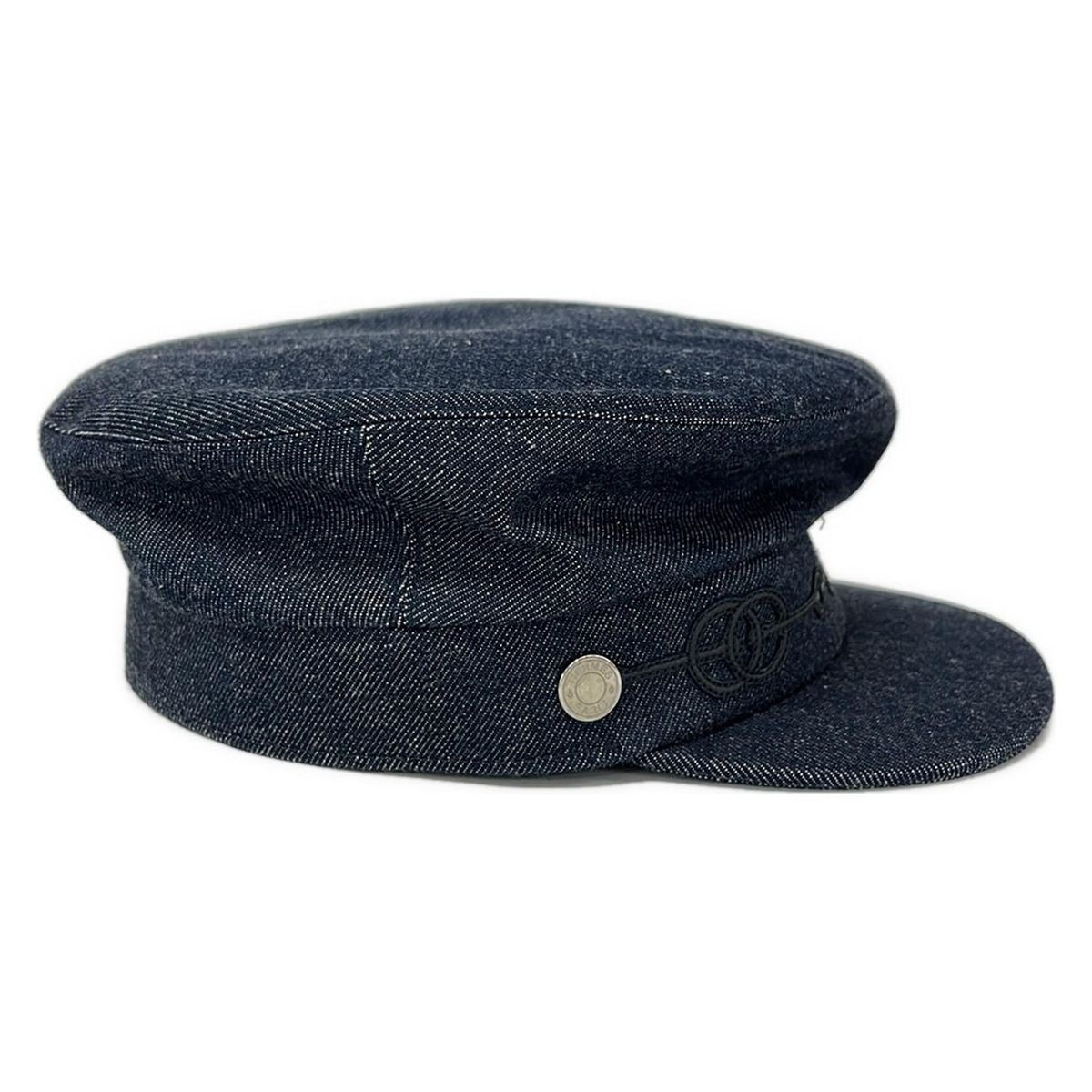 Hermes Hat 58 Navy — view 2
