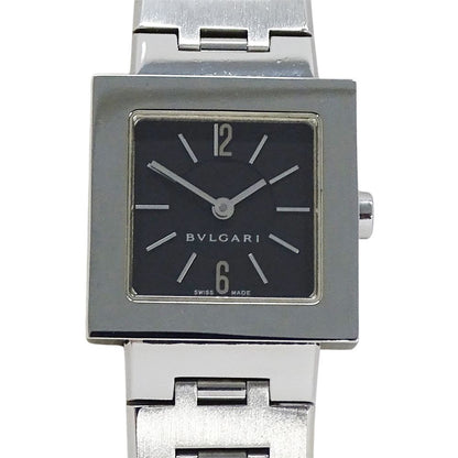 Bvlgari Watch QA Dos Lado Quartz Stainless Steel Silver Black Polished — view 2