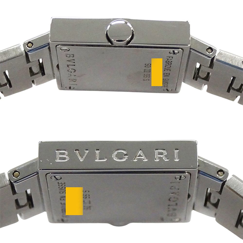 Bvlgari Watch QA Dos Lado Quartz Stainless Steel Silver Black Polished — view 3