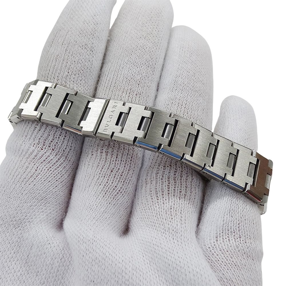 Bvlgari Watch QA Dos Lado Quartz Stainless Steel Silver Black Polished — view 5