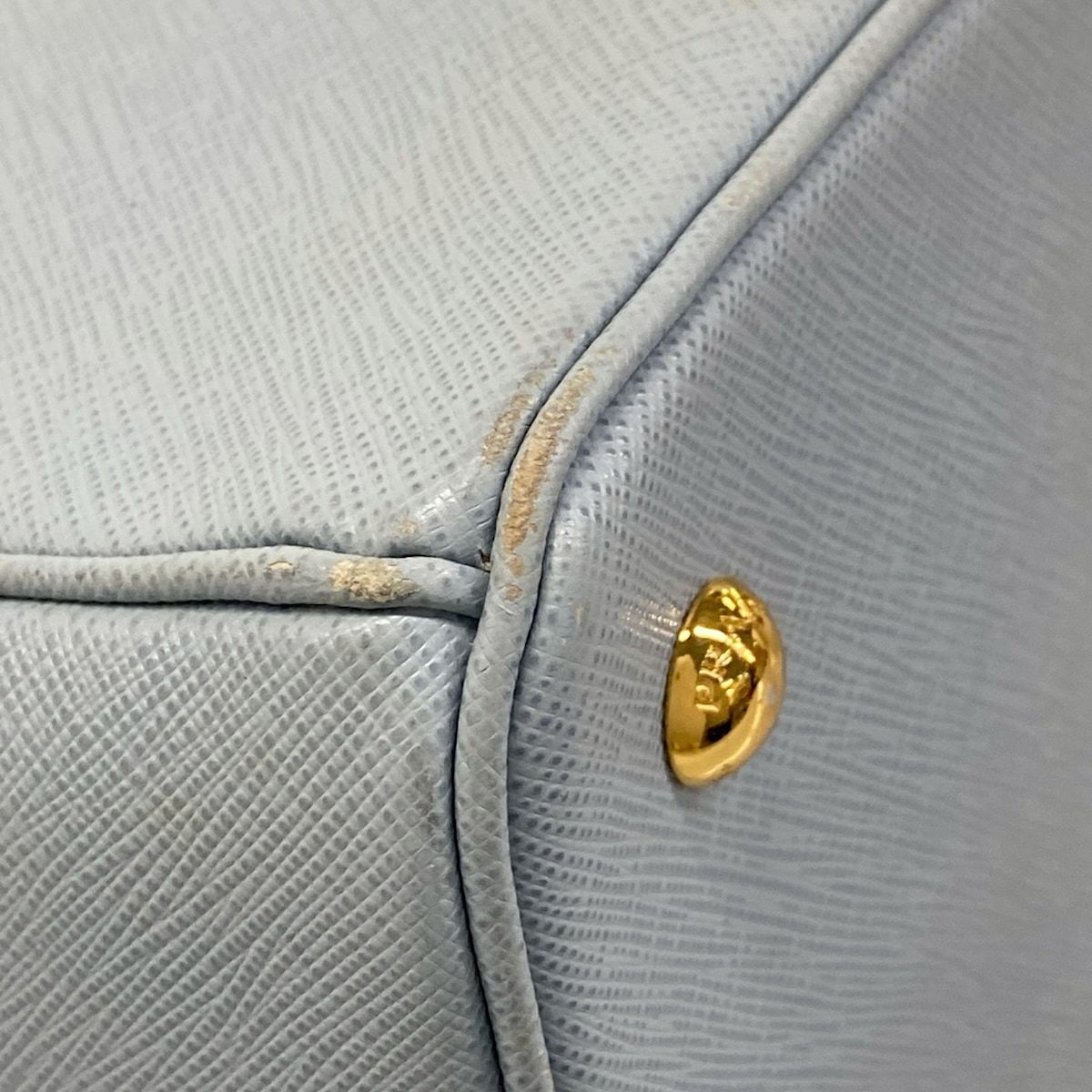 Prada Handbag Galleria Bag Light Blue Leather — view 6
